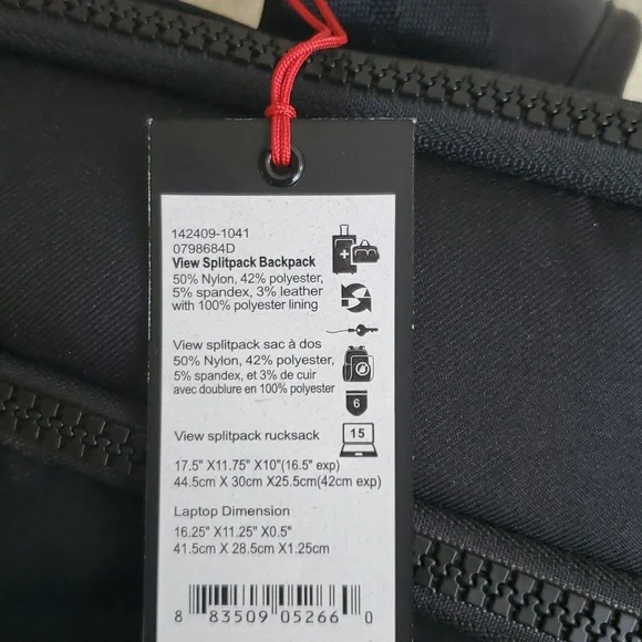 Tumi Tahoe View Splitpack Backpack Duffle Bag. - Picture 2 of 8